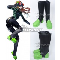 Persona 5 Futaba Sakura Black Shoes Cosplay Boots - A Edition