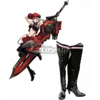 God Eater Alisa Ilyinichna Omela Jinki Black Cosplay Shoes