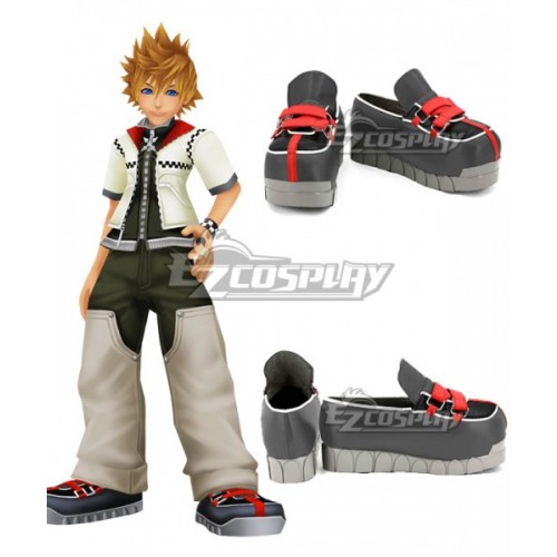 Kingdom Hearts II Roxas Black Cosplay Shoes