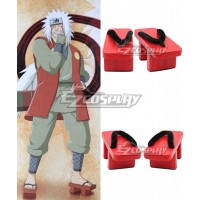 Naruto Jiraiya Konohagakure's legendary Sannin Toad Sage Gama Sennin Three Ninja Cosplay Red Shoes