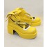 Love Live Valentine's Day Maid Rin Hoshizora Yellow Cosplay Shoes