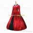 Retro Victorian Classic Turtle Neck Stage Red Long Dress Ball Gown