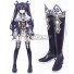 Hyperdimension Neptunia Noire Purple Shoes Cosplay Boots