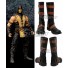 Mortal Kombat X Scorpion Black Shoes Cosplay Boots