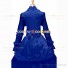 Gothic Lolita Victorian Rococo Stage Long Luxury Royal Blue Dress Ball Gown