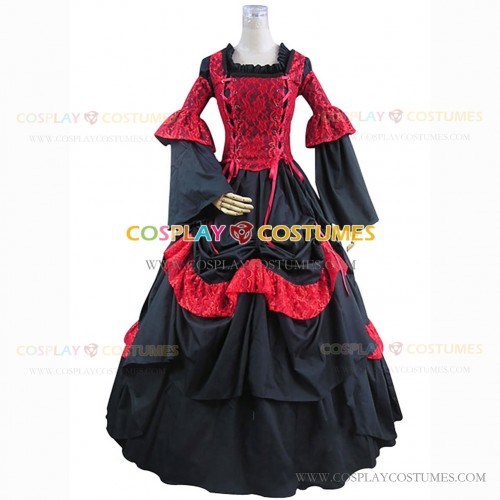Medieval Steampunk Clothing Vampire Stage Bridal Dress Costume