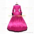 Marie Antoinette Renaissance Period Reenactment Rose Lace Dress Ball Gown