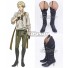 Violet Evergarden Benedict Blue Black Shoes Cosplay Boots