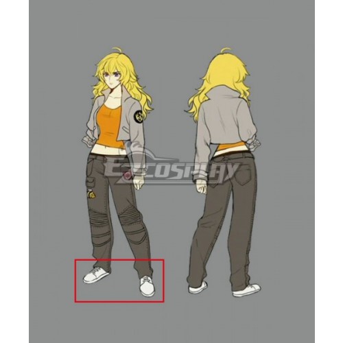 RWBY Volume 4 Yang Xiao Long White Cosplay Shoes