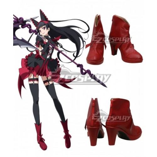 Gate Jieitai Kanochi nite Kaku Tatakaeri Gate Thus the JSDF Fought There Rory Mercury Red Cosplay Shoes