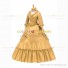 Medieval Renaissance Lolita Princess Ruffled Golden Ball Gown Dress