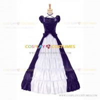 Vintage Gothic Lolita Victorian Rococo Purple Evening Ball Gown Dress