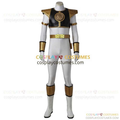 White Ranger Costume for Power Rangers Cosplay