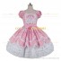 Super Cute Pink Sweet Love Lolita Dress Tiered Short Sleeve Lace Dress