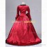 Deluxe Renaissance Queen Elizabeth I Medieval Satin Dress Red