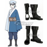 Boruto Naruto The Movie Mitsuki Black Shoes Cosplay Boots