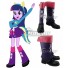 My Little Pony: Equestria Girls Twilight Sparkle Black purple Shoes Cosplay Boots