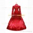 Victorian Gothic Lolita Reenactment Rococo Southern Belle Red Ball Gown Dress