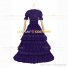 Reenactment Civil War Lace Lolita Recoco Layered Purple Ball Gown Dress