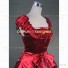 Sleeveless Gothic Theater Reenactment Clothing Lady Dress Red