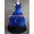 Victorian Southern Belle Little Women Ball Gown Prom Dress Blue