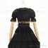 Reenactment Civil War Lace Lolita Recoco Layered Black Ball Gown Dress