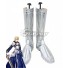 Fate Grand Order Fate Prototype Saber Arthur Pendragon Silver Shoes Cosplay Boots