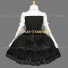 Elegant Gothic Lolita Dress Wide Sleeve Bow Tiered Dress