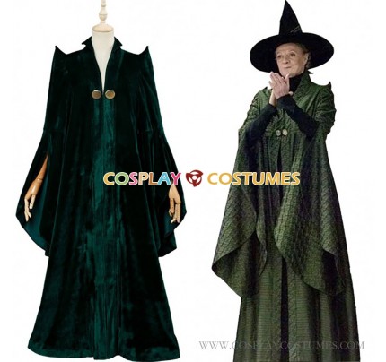 Minerva McGonagall Cosplay Costume From Harry Potter 