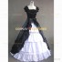 Sleeveless Gothic Theater Reenactment Clothing Lady Dress Black