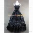 Southern Belle Satin Off-shoulder Dress Evening Ball Gown Black