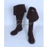 Pirates of the Caribbean Captain Jack Sparrow Deep Brown Shoes Cosplay Boots