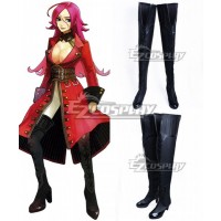 Fate EXTRA Last Encore Rider Francis Drake Black Shoes Cosplay Boots