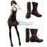 Persona 5 Makoto Niijima Brown Shoes Cosplay Boots