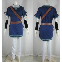 The Legend Of Zelda Link Blue Cosplay Costume