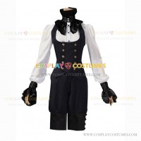 Victorian Style Suit Vest Shirt Shorts Full Set Halloween Steampunk Costume