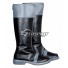 Black Bullet Satomi Rentaro Black And Silver Shoes Cosplay Boots