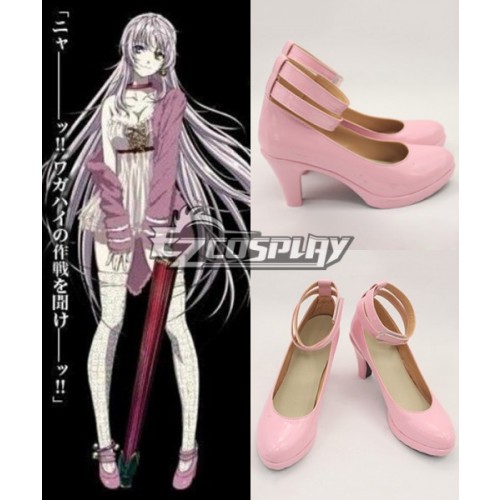 K Return Of Kings Neco Dress Pink Cosplay Shoes