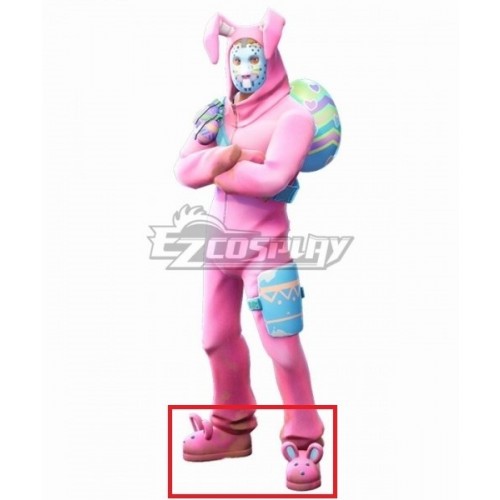 Fortnite Battle Royale Rabbit Raider Pink Cosplay Shoes