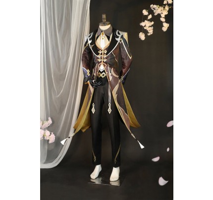 Genshin Impact Zhongli Cosplay Costume