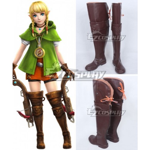 The Legend of Zelda: Breath of the Wild Linkle Brown Shoes Cosplay Boots