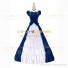 Vintage Gothic Lolita Victorian Rococo Blue Evening Ball Gown Dress