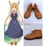 Miss Kobayashi's Dragon Maid Tohru Brown Cosplay Shoes