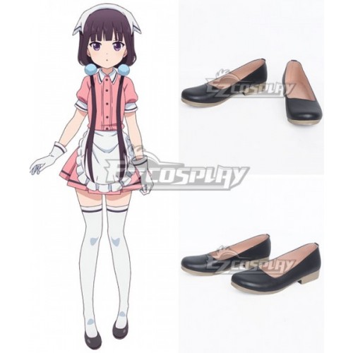 Blend·S Burendo Esu Maika Sakuranomiya Kaho Hinata Mafuyu Hoshikawa Miu Amano Hideri Kanzaki Black Cosplay Shoes