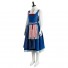Beauty And The Beast Belle Maid Blue Dress Cosplay Costume