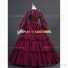 Civil War Striped Tiered Party Gown Period Lolita Fancy Dress Antique Gown Cherry Pink