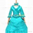 Medieval Renaissance Lolita Princess Ruffled Green Ball Gown Dress