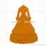 Marie Antoinette Reenactment Lolita Yellow Ruffle Evening Ball Gown Dress