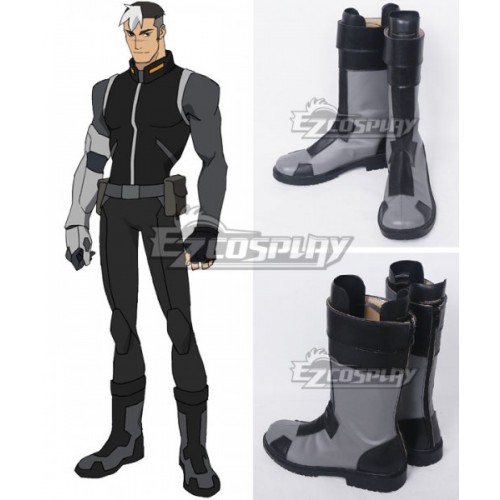 Voltron: Legendary Defender Shiro Takashi Shirogane Black grey Shoes Cosplay Boots