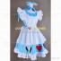 Alice in Wonderland Cosplay Maid Dress Costume Apron Blue Dress